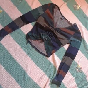 Long sleeve crop top